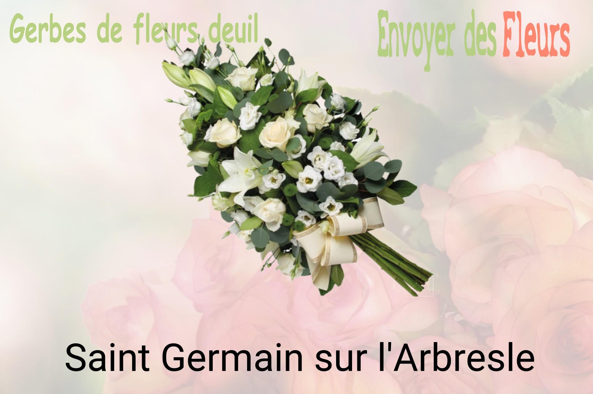 Gerbe de fleurs de deuil livrée à Saint-Germain-sur-l'Arbresle